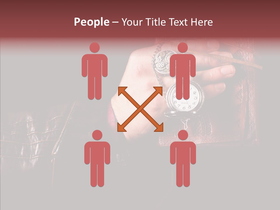 Omnibus Brown Leather Jacket PowerPoint Template