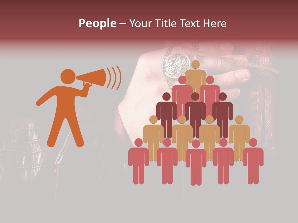 Omnibus Brown Leather Jacket PowerPoint Template