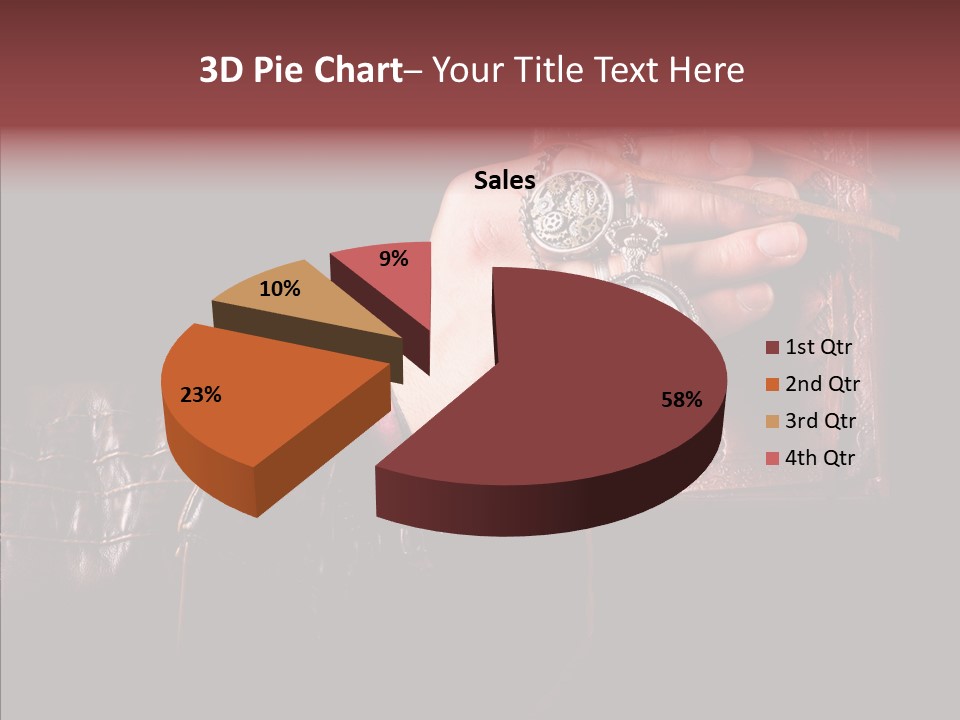 Omnibus Brown Leather Jacket PowerPoint Template