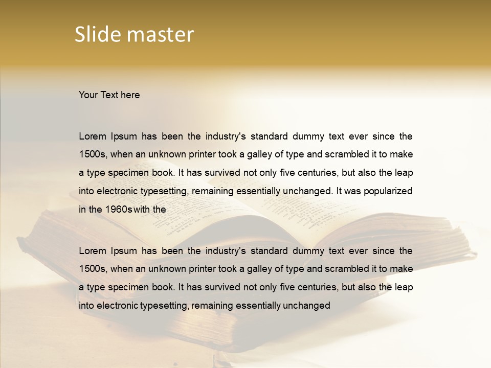 Background Reading Old PowerPoint Template