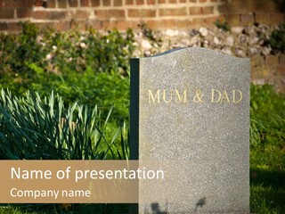 Dead Mom Dad PowerPoint Template