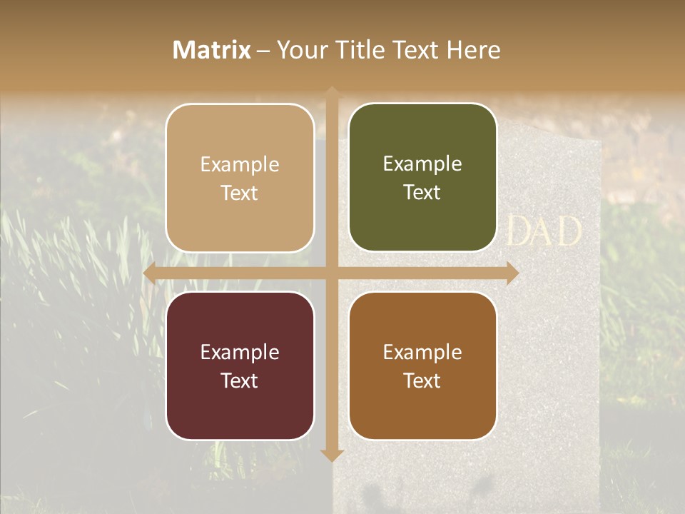 Dead Mom Dad PowerPoint Template