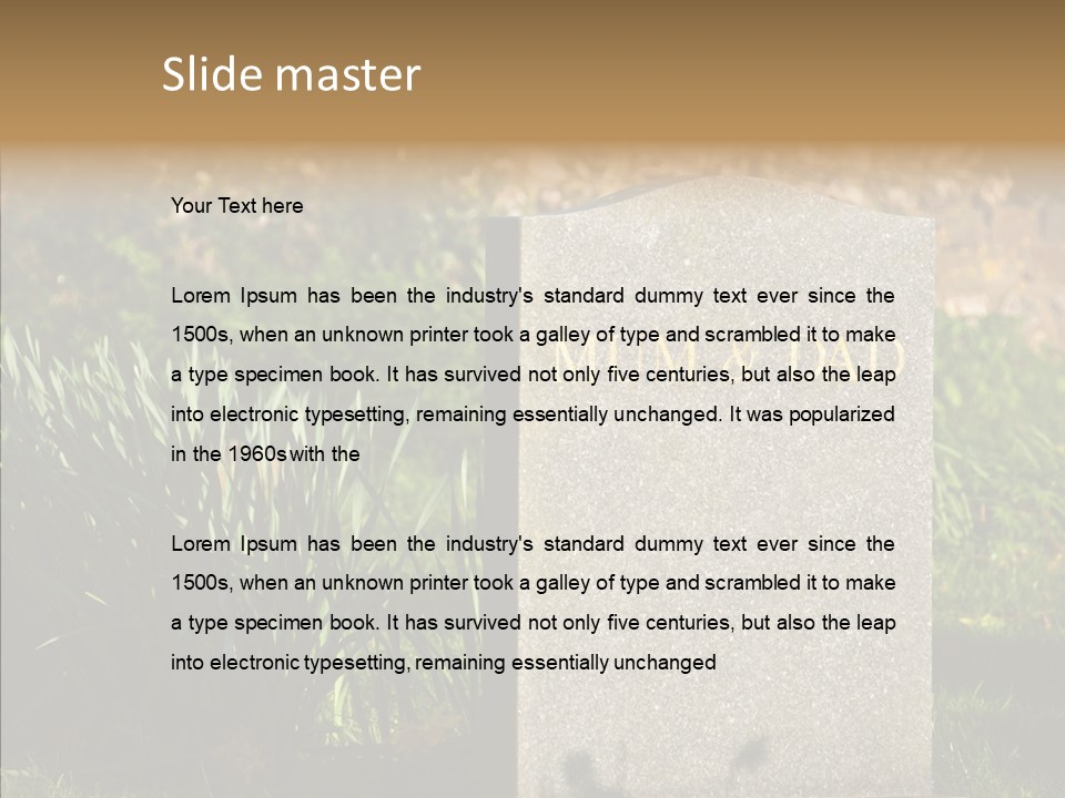 Dead Mom Dad PowerPoint Template