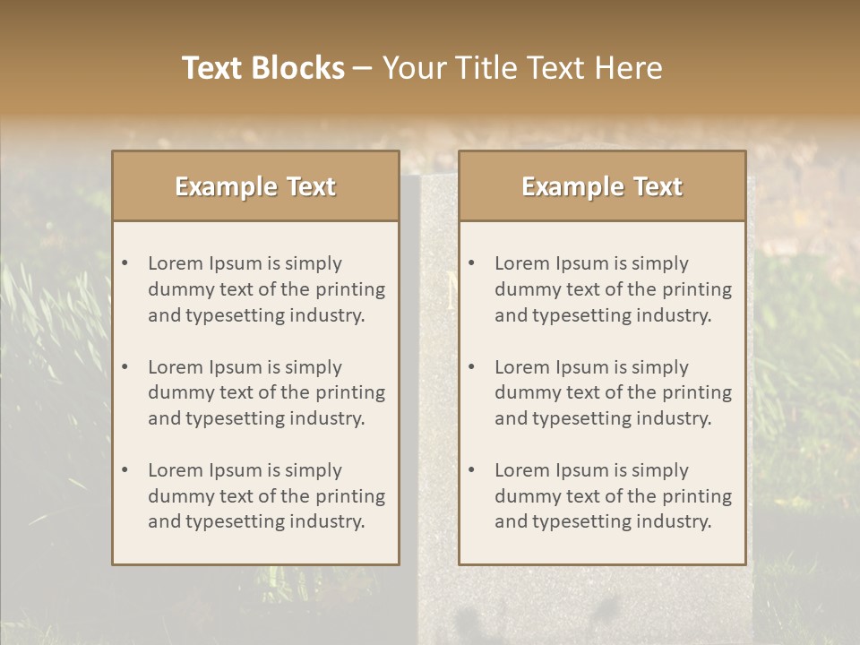 Dead Mom Dad PowerPoint Template