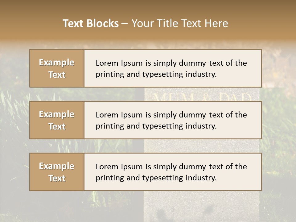 Dead Mom Dad PowerPoint Template