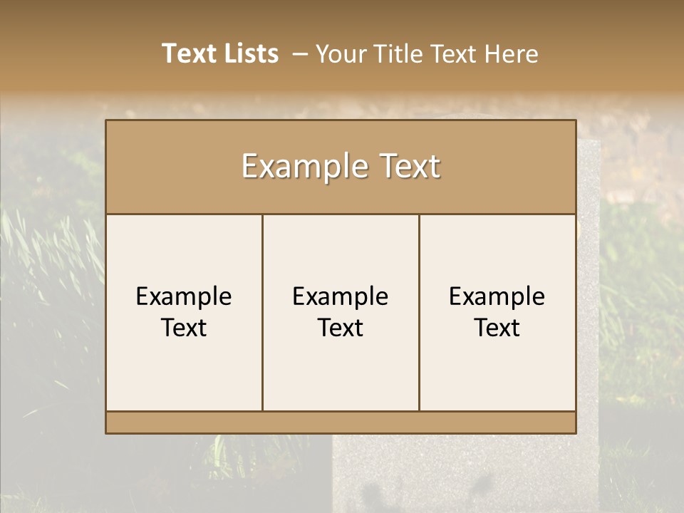 Dead Mom Dad PowerPoint Template