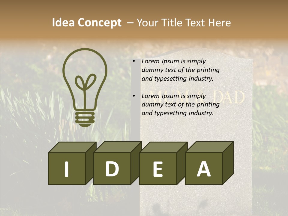 Dead Mom Dad PowerPoint Template