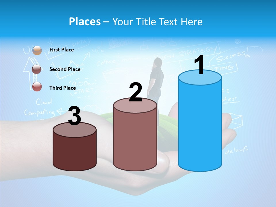 Marketplace Grass Sign PowerPoint Template