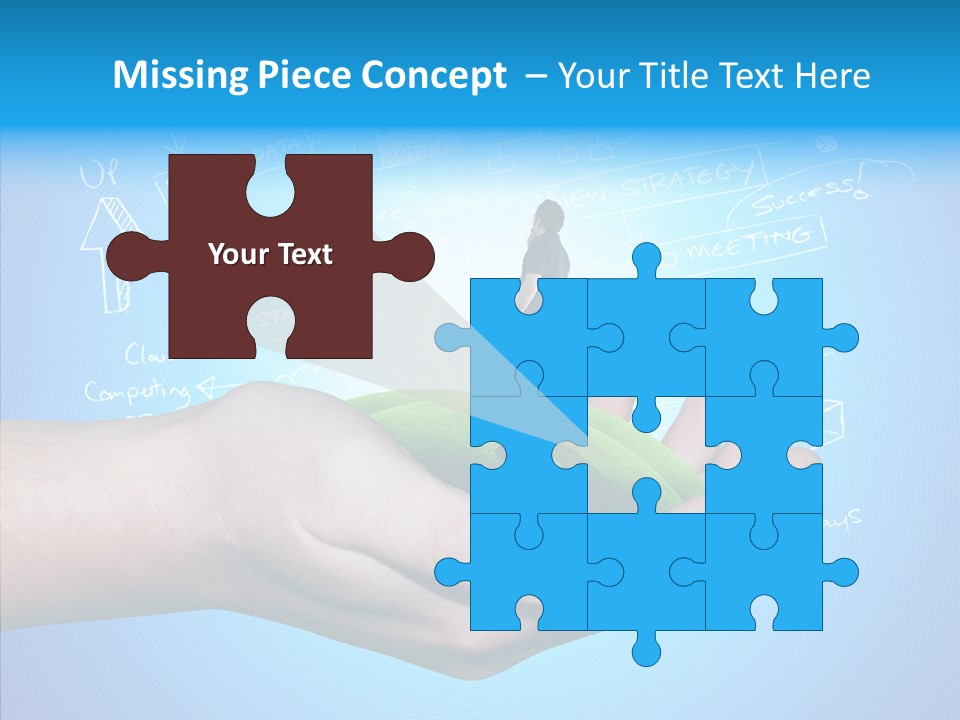 Marketplace Grass Sign PowerPoint Template