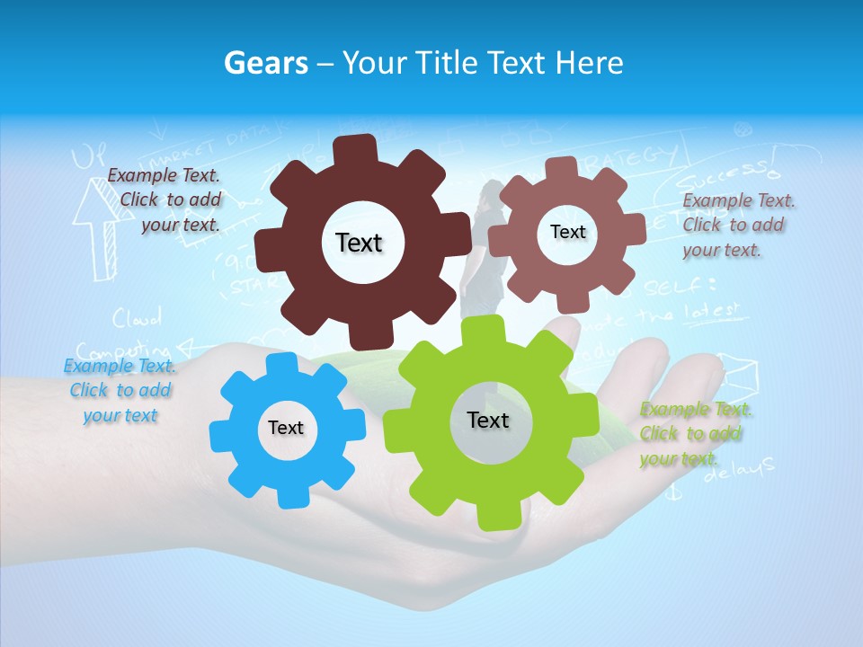 Marketplace Grass Sign PowerPoint Template