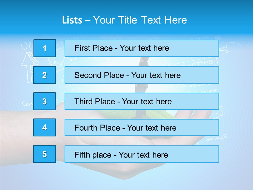 Marketplace Grass Sign PowerPoint Template