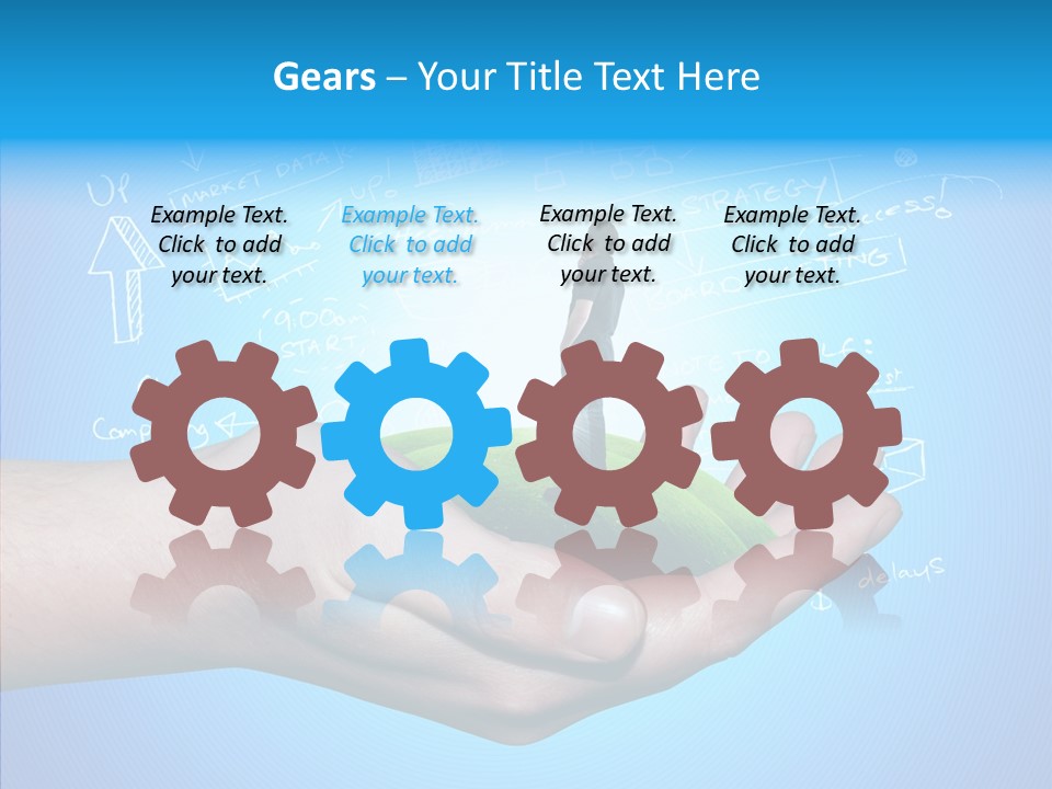 Marketplace Grass Sign PowerPoint Template