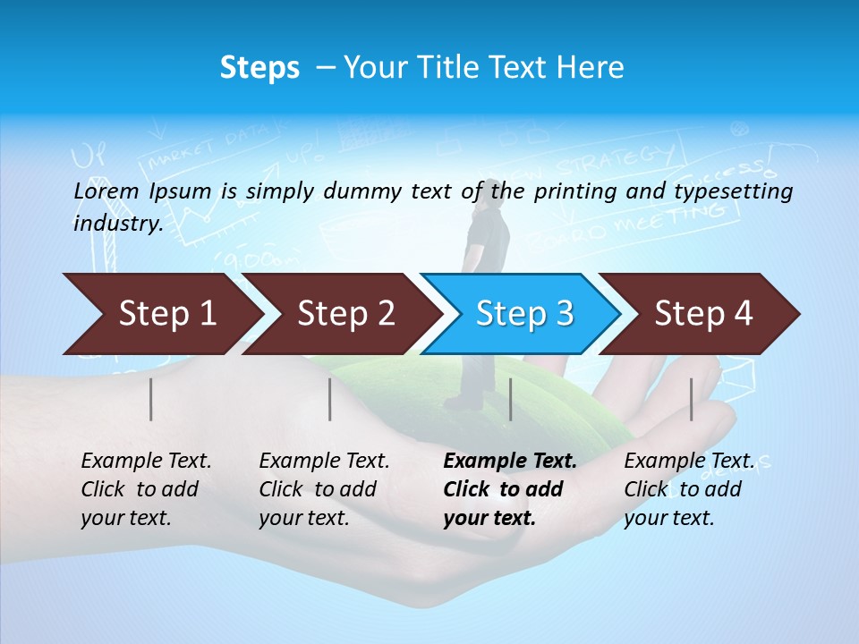 Marketplace Grass Sign PowerPoint Template