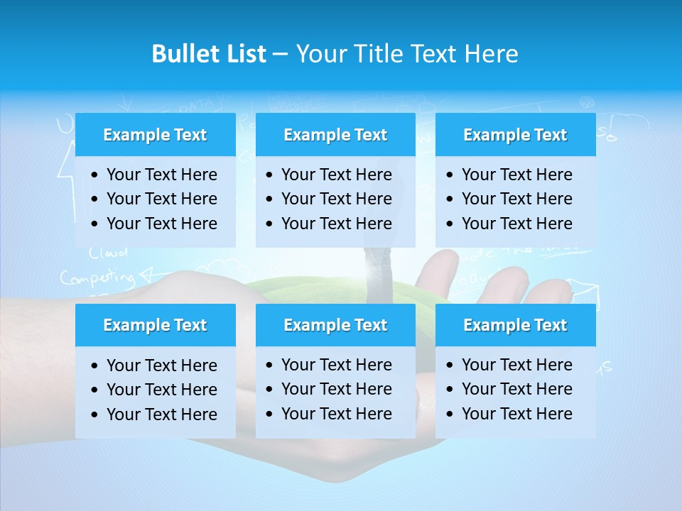 Marketplace Grass Sign PowerPoint Template