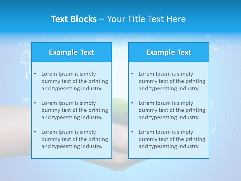 Marketplace Grass Sign PowerPoint Template