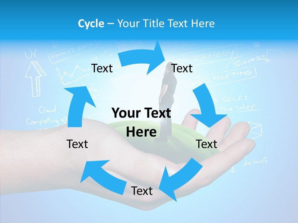 Marketplace Grass Sign PowerPoint Template