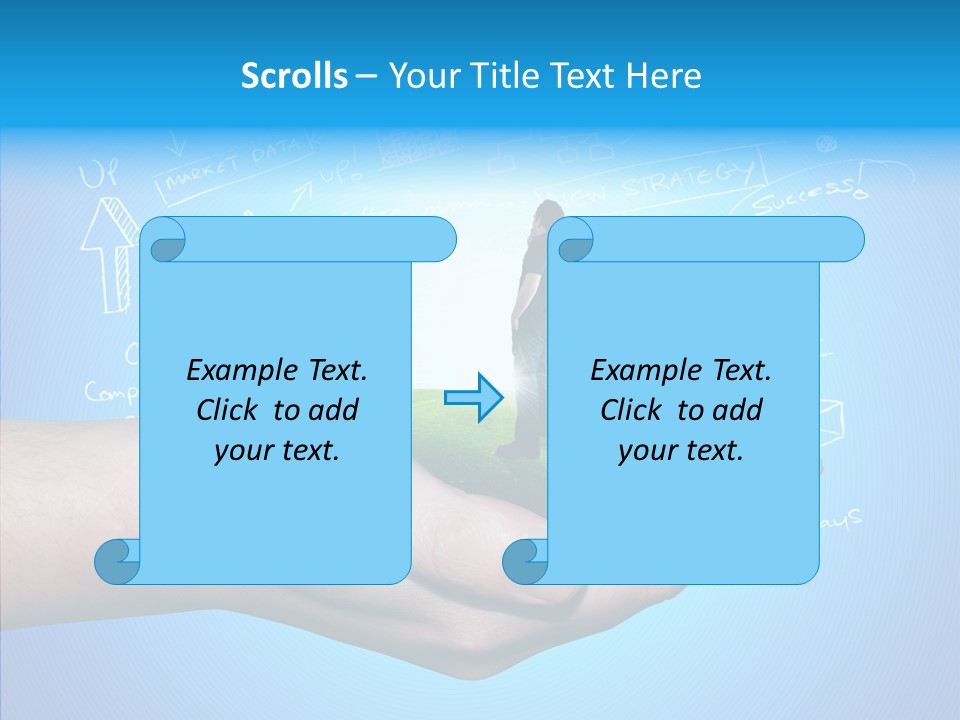 Marketplace Grass Sign PowerPoint Template