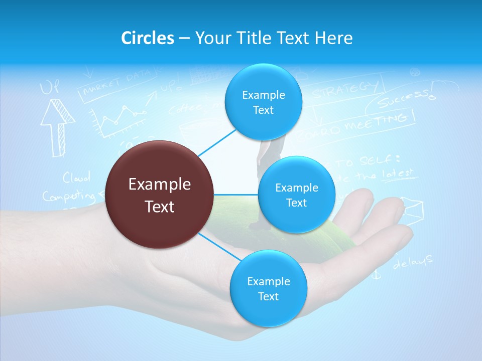 Marketplace Grass Sign PowerPoint Template
