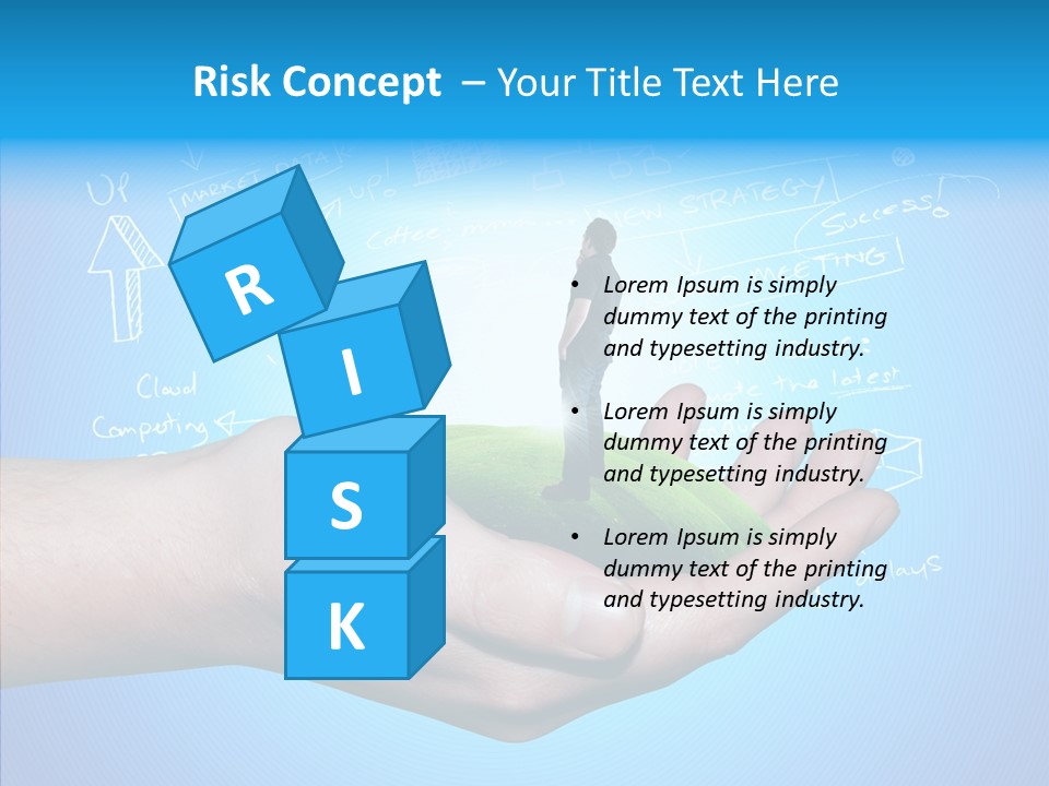 Marketplace Grass Sign PowerPoint Template