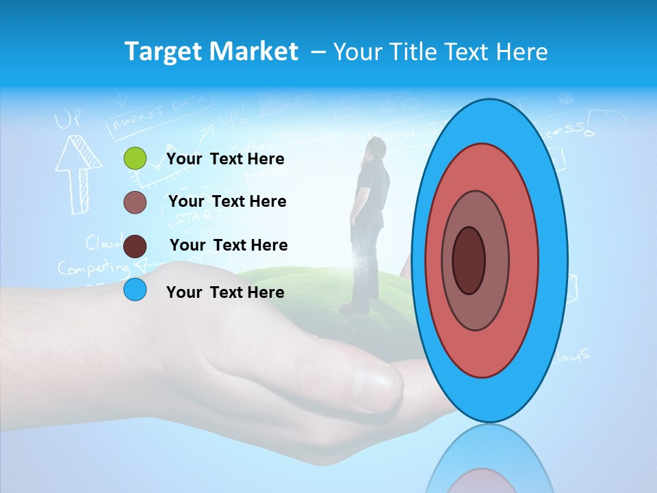 Marketplace Grass Sign PowerPoint Template