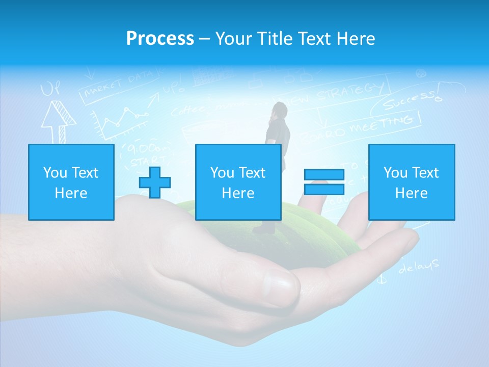 Marketplace Grass Sign PowerPoint Template