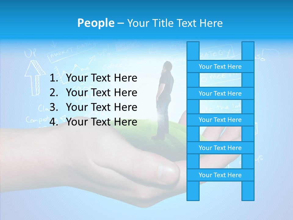 Marketplace Grass Sign PowerPoint Template
