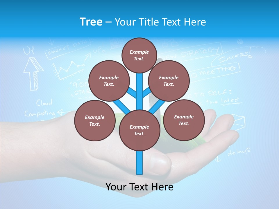 Marketplace Grass Sign PowerPoint Template