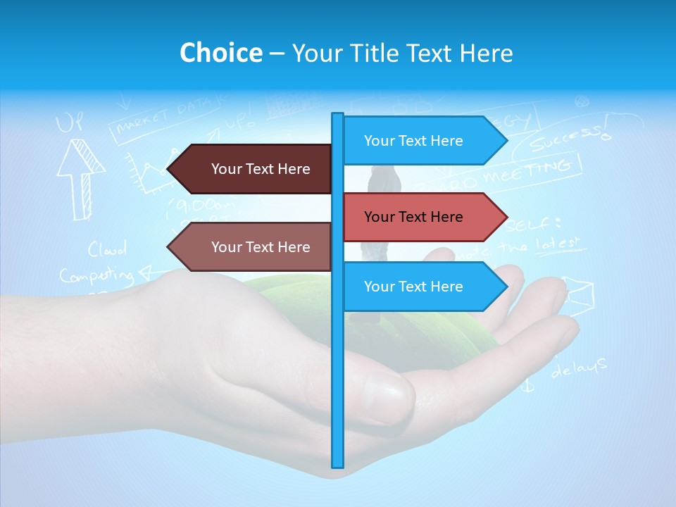 Marketplace Grass Sign PowerPoint Template