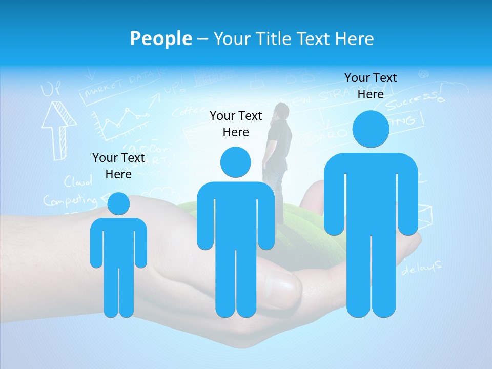 Marketplace Grass Sign PowerPoint Template