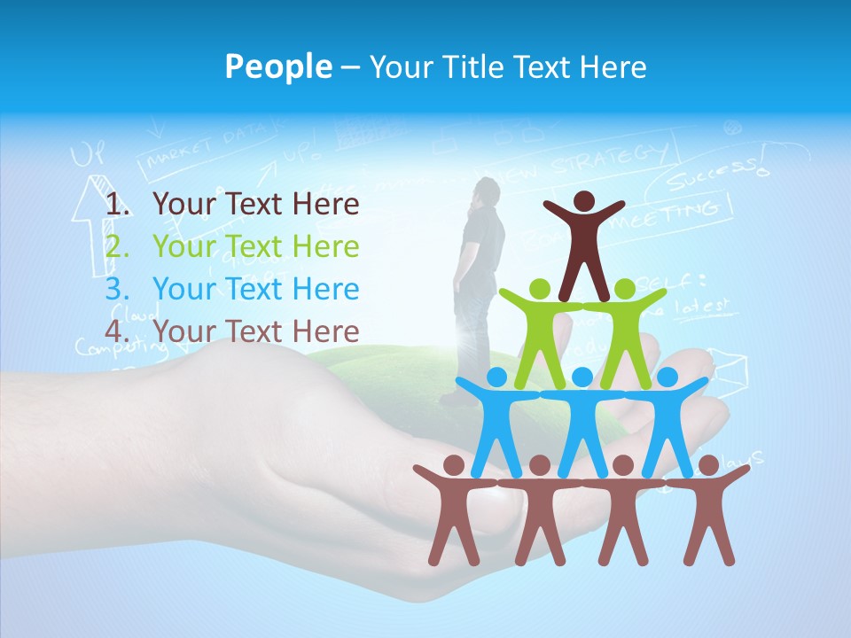 Marketplace Grass Sign PowerPoint Template