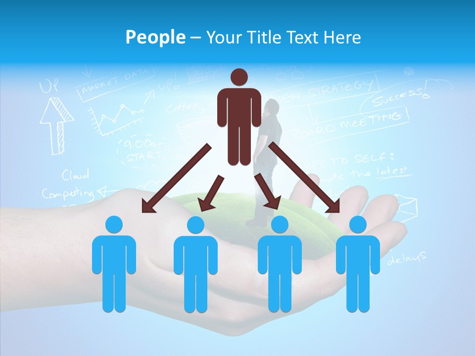 Marketplace Grass Sign PowerPoint Template