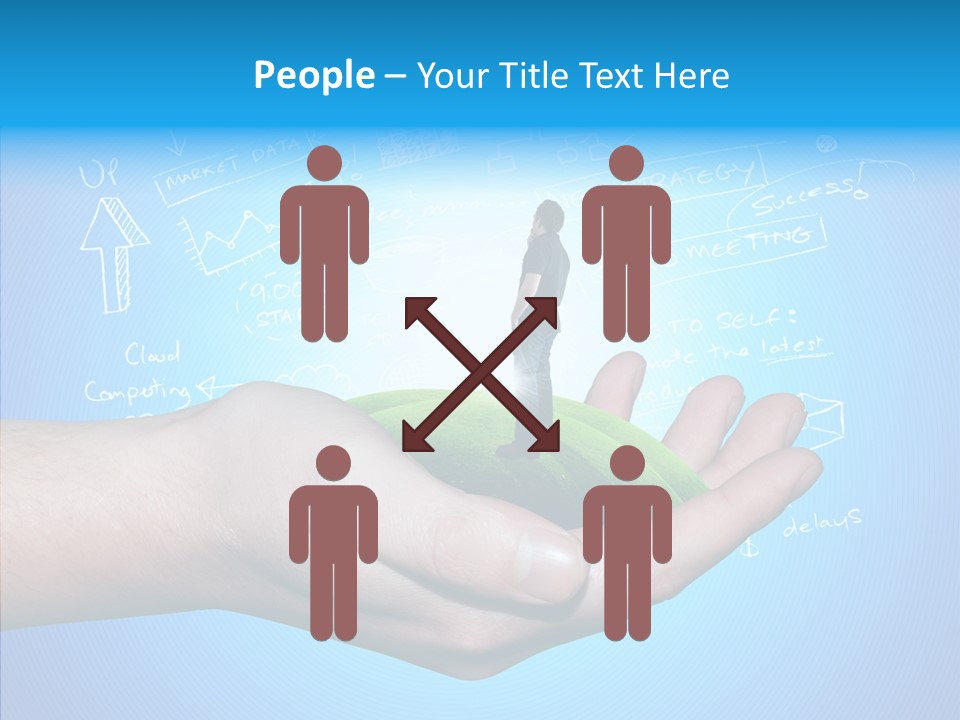 Marketplace Grass Sign PowerPoint Template