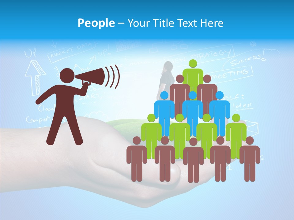 Marketplace Grass Sign PowerPoint Template