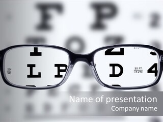 Background Optometry Black PowerPoint Template