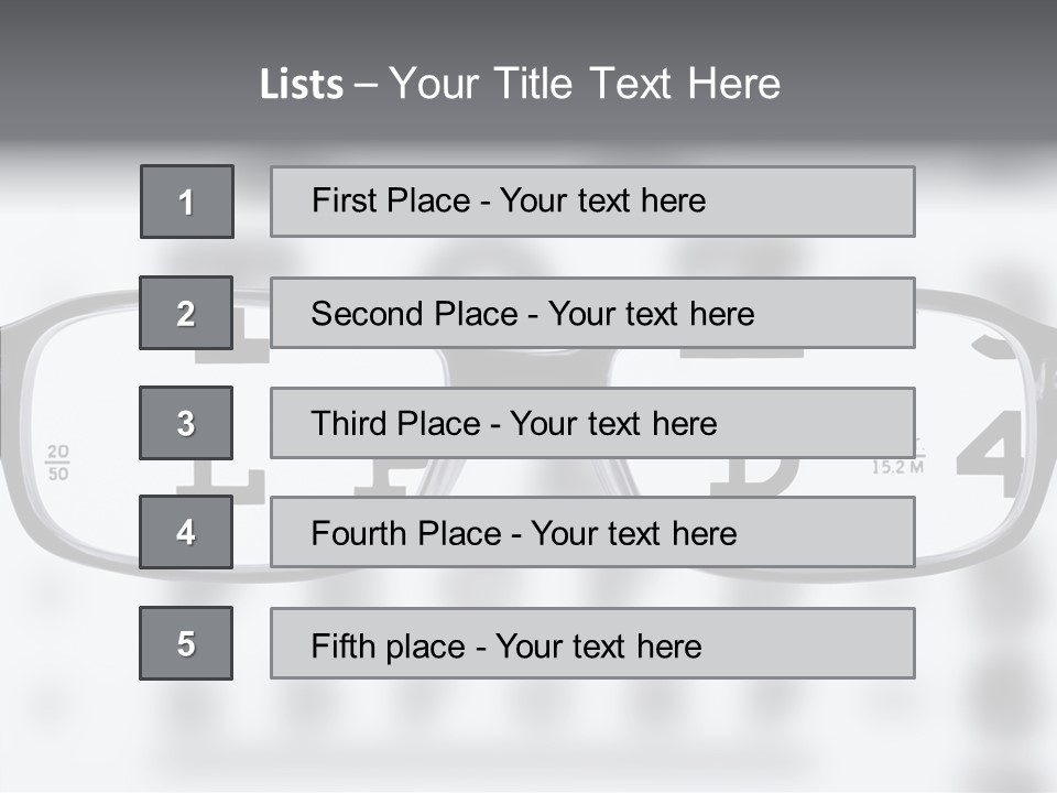 Background Optometry Black PowerPoint Template