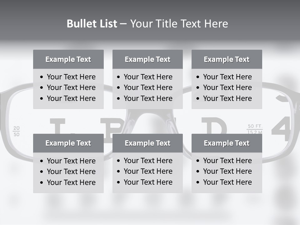 Background Optometry Black PowerPoint Template