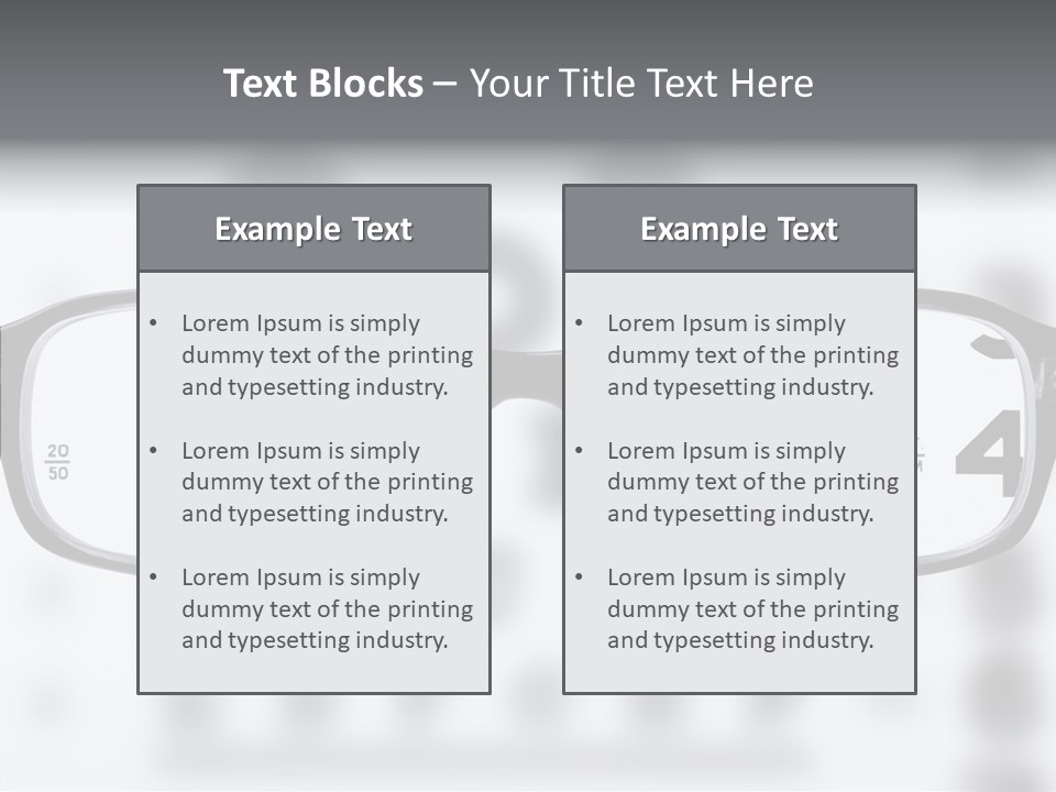 Background Optometry Black PowerPoint Template