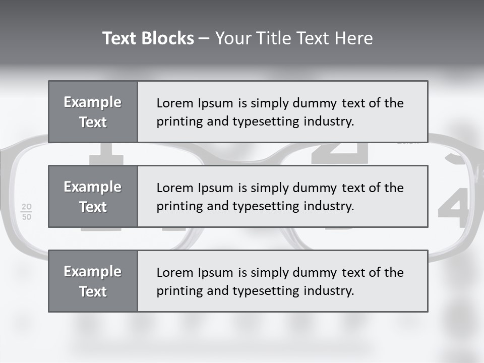 Background Optometry Black PowerPoint Template