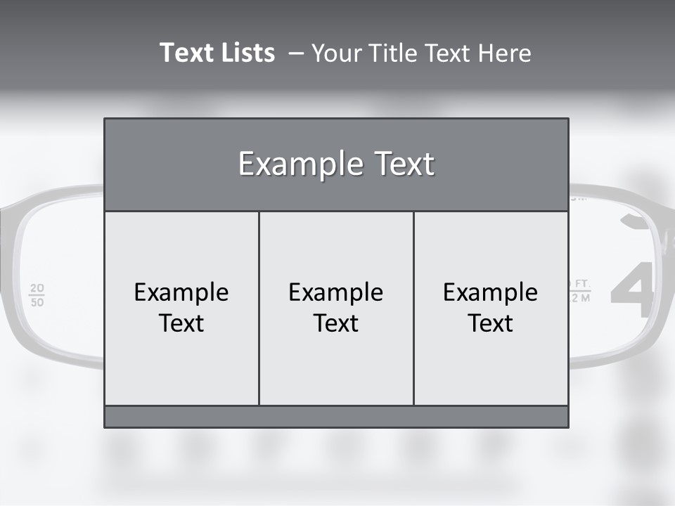 Background Optometry Black PowerPoint Template