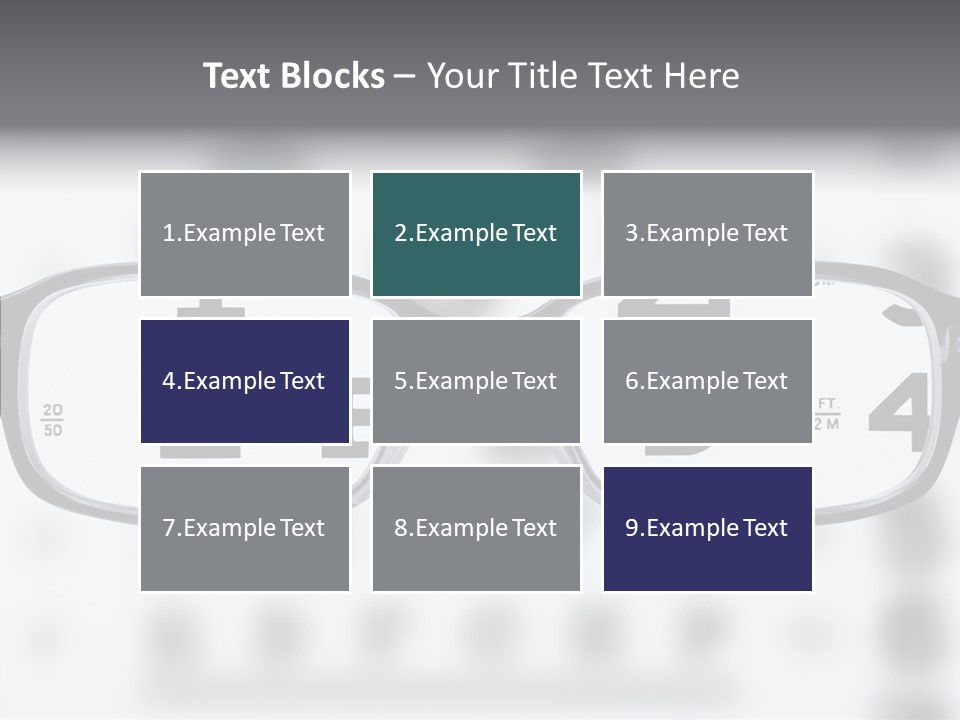 Background Optometry Black PowerPoint Template