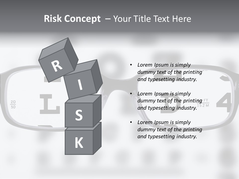 Background Optometry Black PowerPoint Template