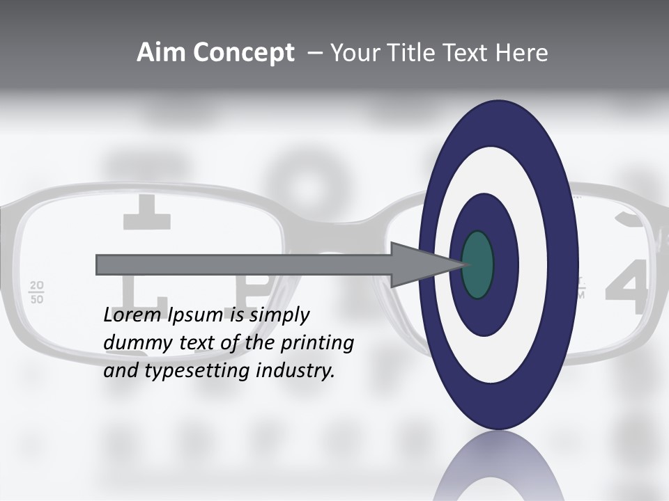 Background Optometry Black PowerPoint Template