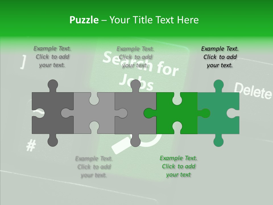 Green Unemployment Jobseeking PowerPoint Template