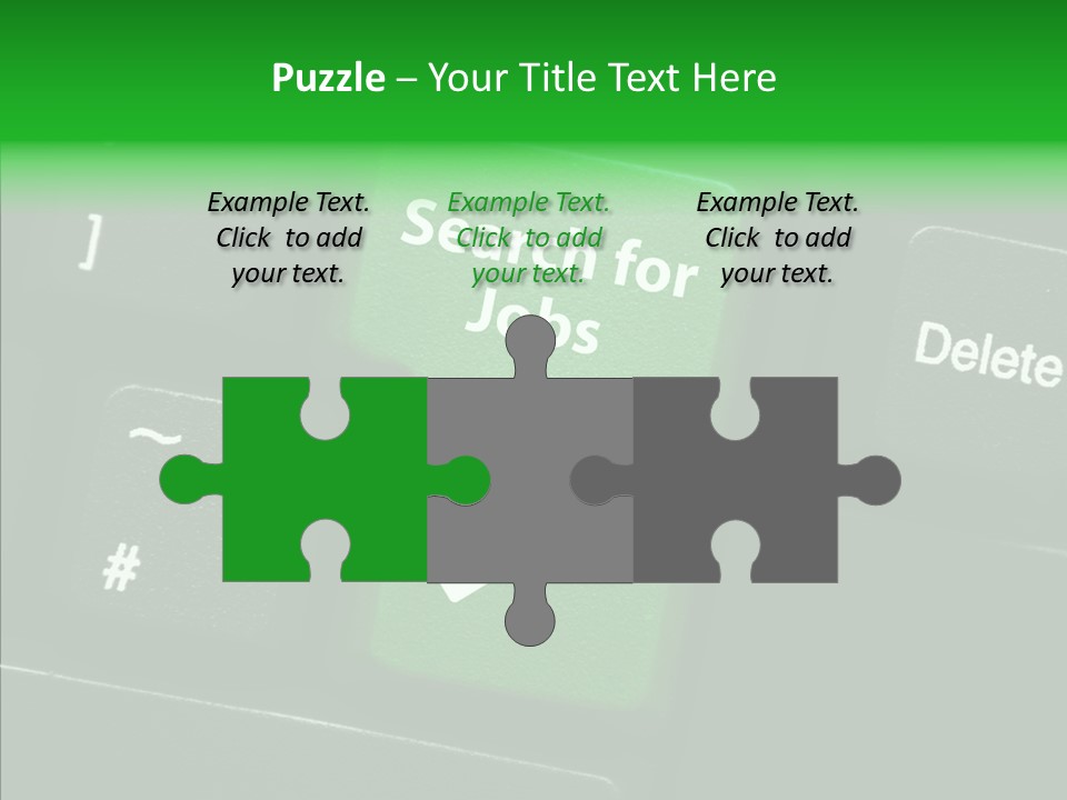 Green Unemployment Jobseeking PowerPoint Template