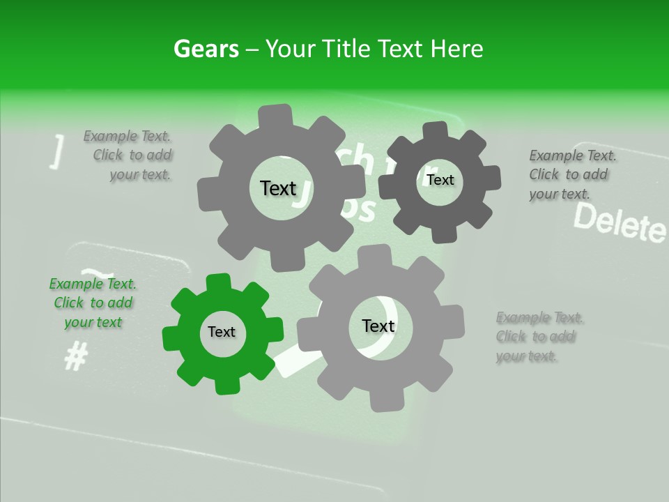 Green Unemployment Jobseeking PowerPoint Template
