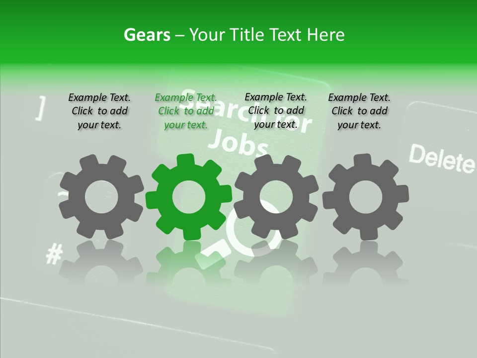 Green Unemployment Jobseeking PowerPoint Template