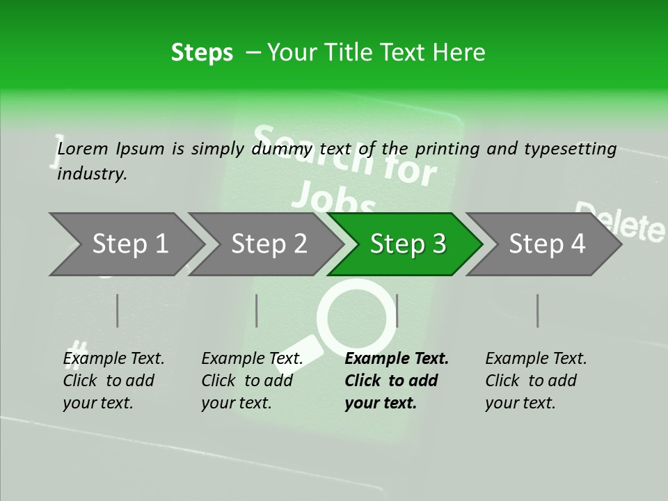 Green Unemployment Jobseeking PowerPoint Template