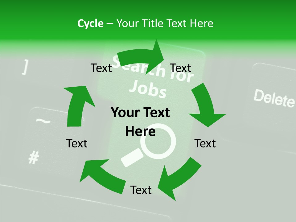 Green Unemployment Jobseeking PowerPoint Template