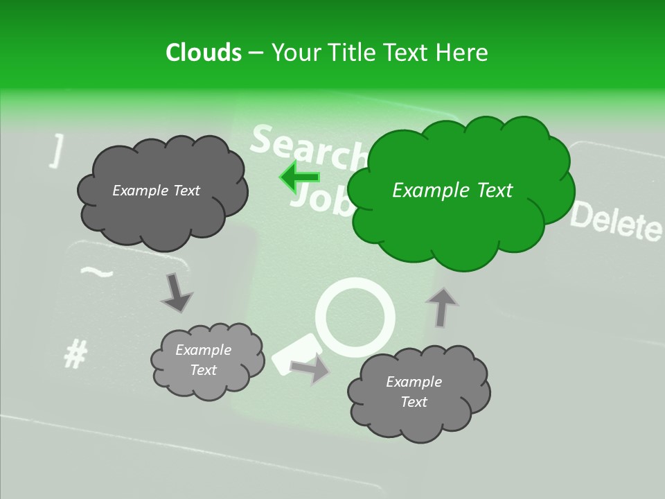 Green Unemployment Jobseeking PowerPoint Template