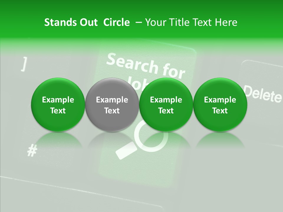 Green Unemployment Jobseeking PowerPoint Template
